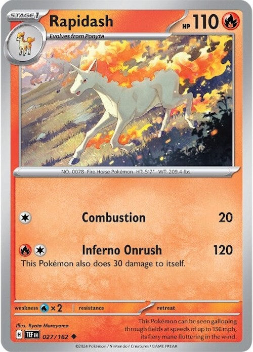 Rapidash (027/162) [Scarlet & Violet: Temporal Forces] | Exor Games Summserside