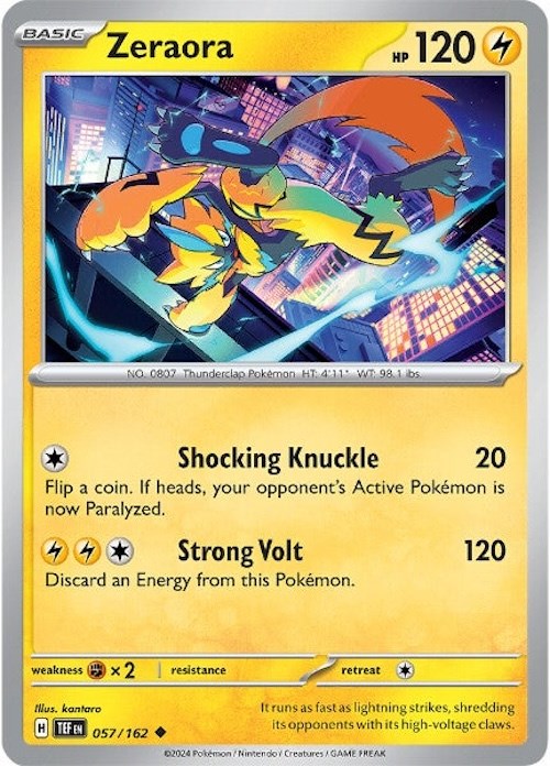 Zeraora (057/162) [Scarlet & Violet: Temporal Forces] | Exor Games Summserside