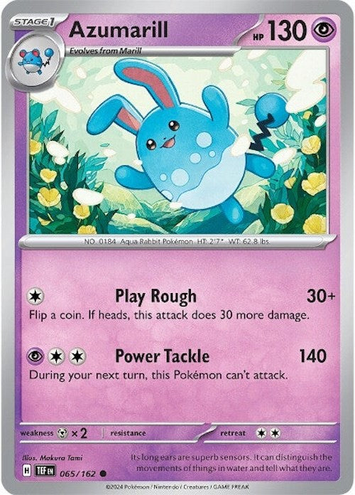 Azumarill (065/162) [Scarlet & Violet: Temporal Forces] | Exor Games Summserside