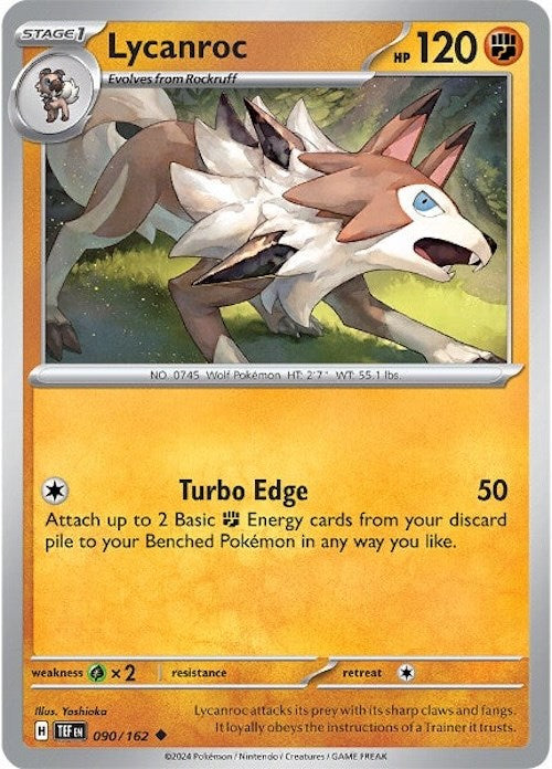 Lycanroc (090/162) [Scarlet & Violet: Temporal Forces] | Exor Games Summserside