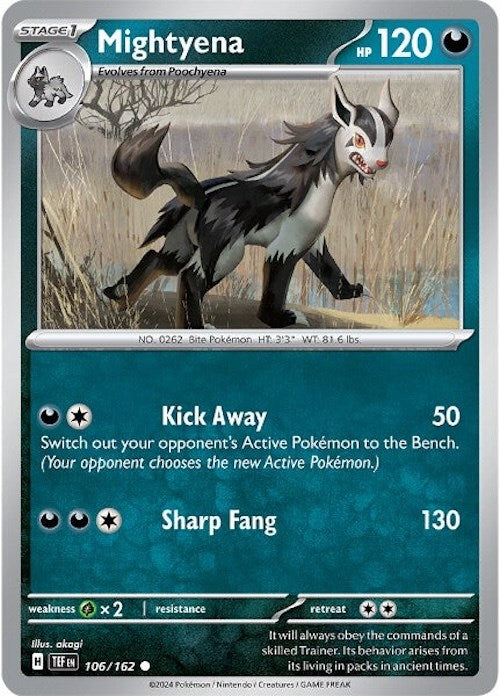 Mightyena (106/162) [Scarlet & Violet: Temporal Forces] | Exor Games Summserside