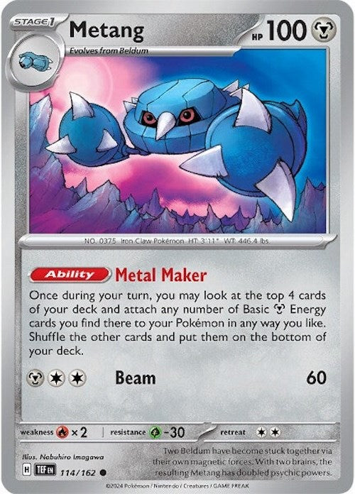 Metang (114/162) [Scarlet & Violet: Temporal Forces] | Exor Games Summserside