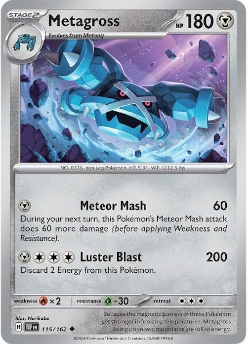 Metagross (115/162) [Scarlet & Violet: Temporal Forces] | Exor Games Summserside