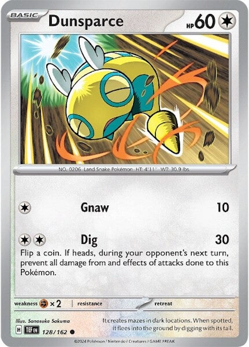 Dunsparce (128/162) [Scarlet & Violet: Temporal Forces] | Exor Games Summserside