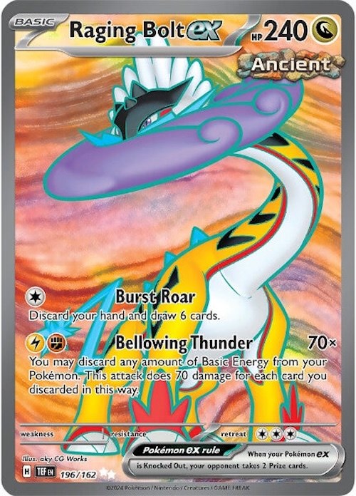 Raging Bolt ex (196/162) [Scarlet & Violet: Temporal Forces] | Exor Games Summserside