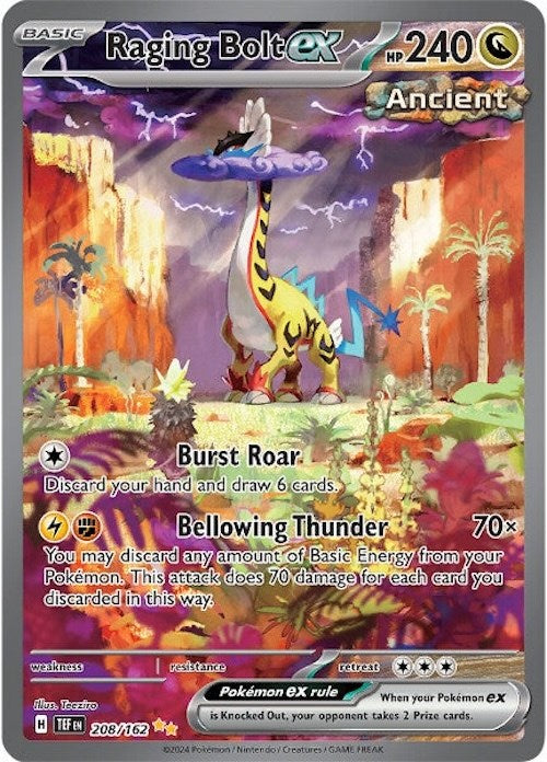 Raging Bolt ex (208/162) [Scarlet & Violet: Temporal Forces] | Exor Games Summserside