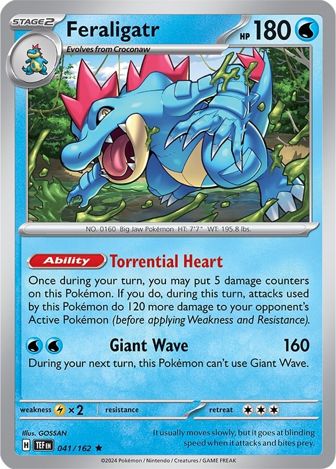 Feraligatr (041/162) (Theme Deck Exclusive) [Scarlet & Violet: Temporal Forces] | Exor Games Summserside