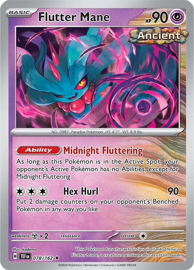 Flutter Mane (078/162) (Theme Deck Exclusive) [Scarlet & Violet: Temporal Forces] | Exor Games Summserside