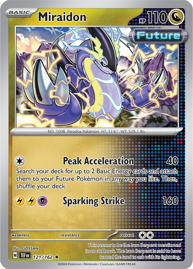 Miraidon (121/162) (Theme Deck Exclusive) [Scarlet & Violet: Temporal Forces] | Exor Games Summserside