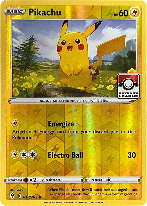 Pikachu (049/203) (2023 2024 League Promo) [League & Championship Cards] | Exor Games Summserside