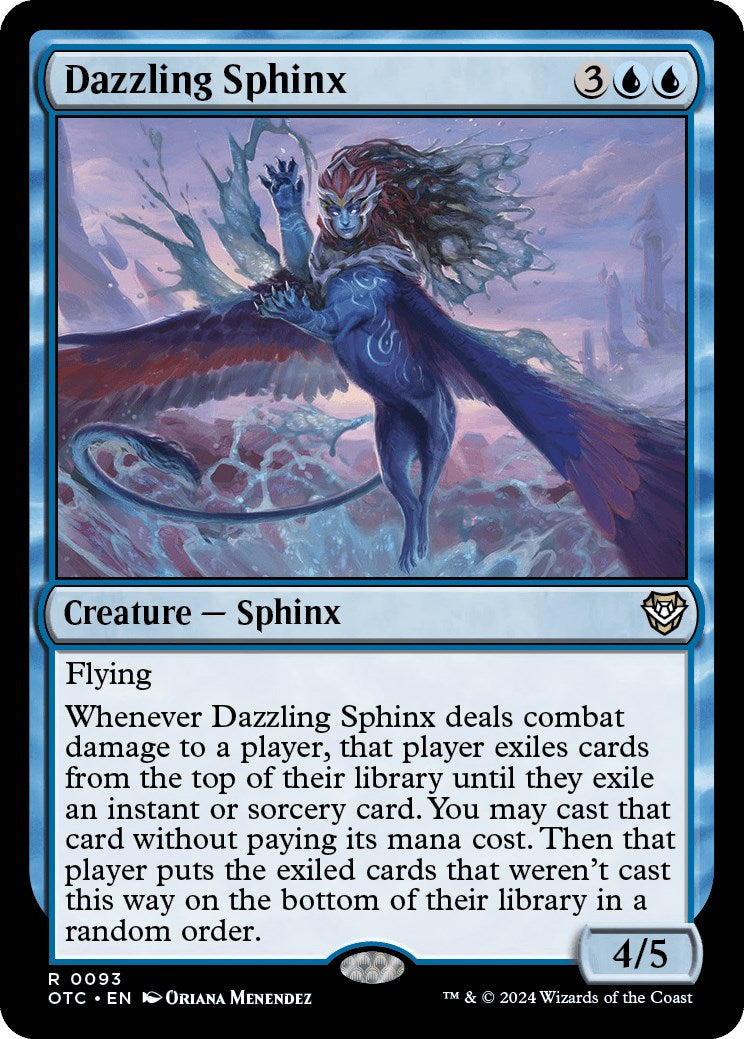 Dazzling Sphinx [Outlaws of Thunder Junction Commander] | Exor Games Summserside