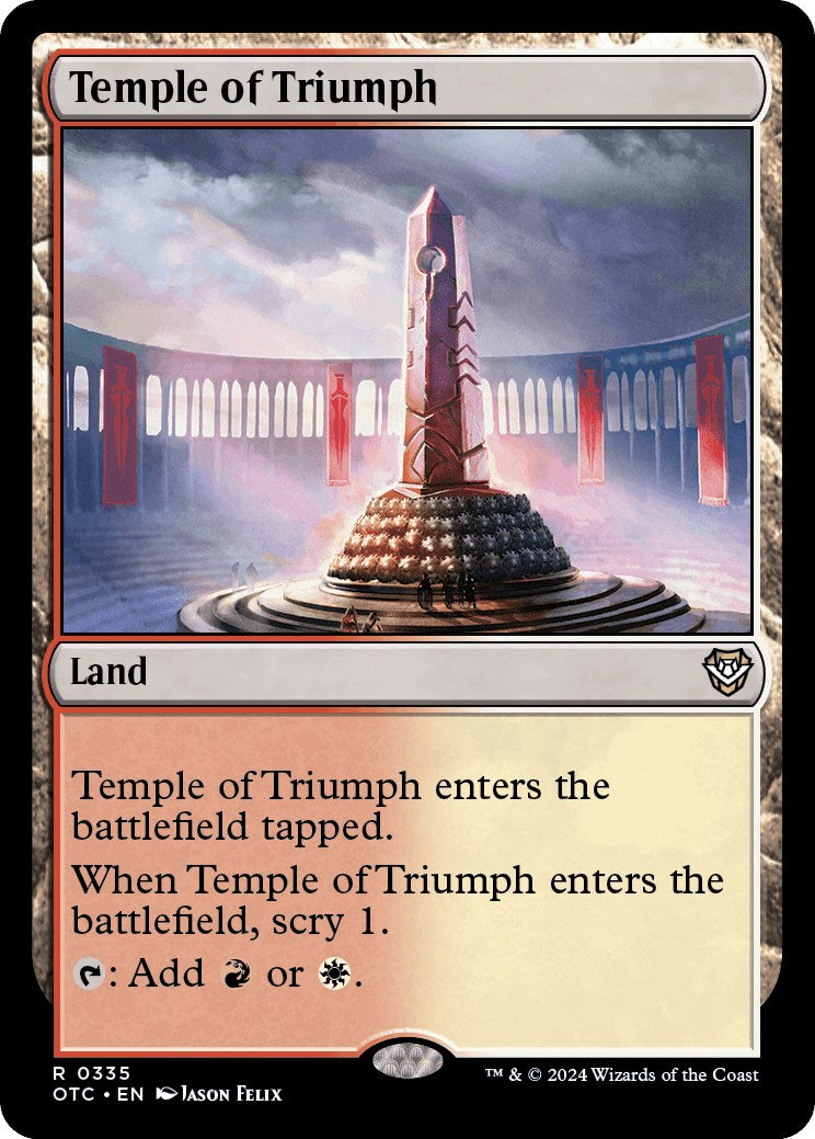 Temple of Triumph [Outlaws of Thunder Junction Commander] | Exor Games Summserside