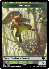 Goblin // Squirrel Double-Sided Token [Dominaria Remastered Tokens] | Exor Games Summserside