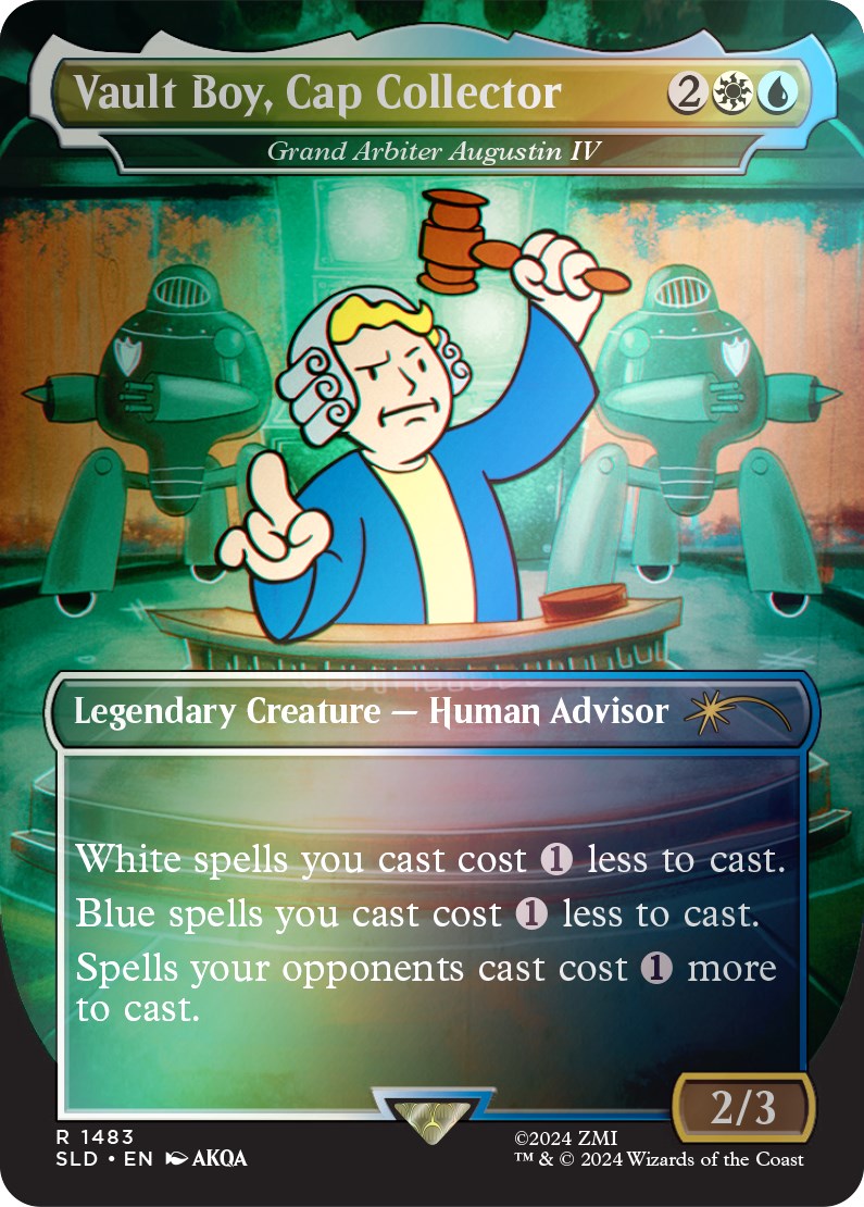 Vault Boy, Cap Collector - Grand Arbiter Augustin IV (Rainbow Foil) [Secret Lair Drop Series] | Exor Games Summserside