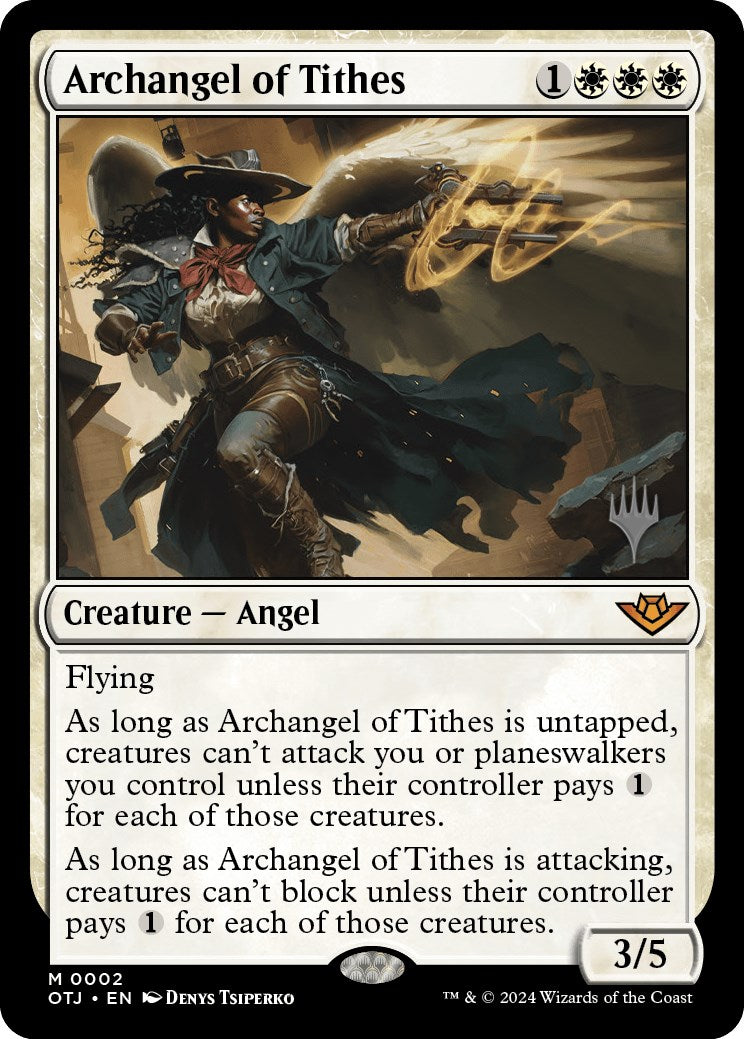 Archangel of Tithes (Promo Pack) [Outlaws of Thunder Junction Promos] | Exor Games Summserside