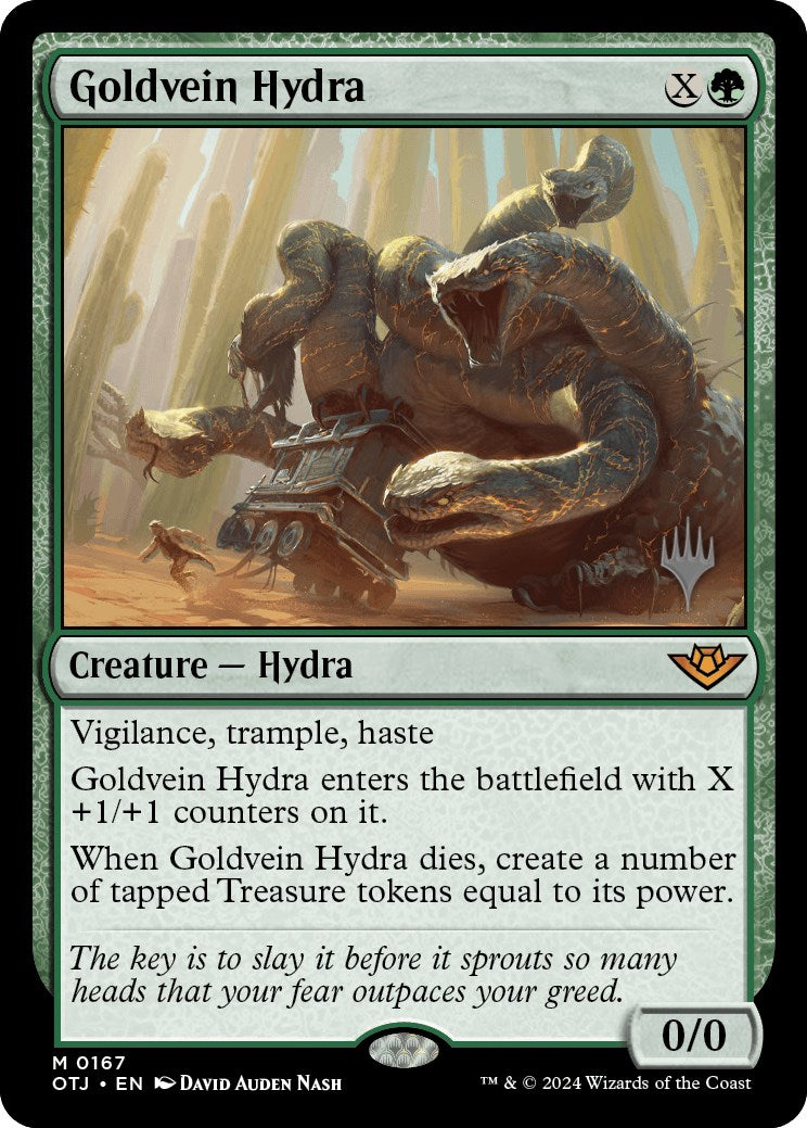 Goldvein Hydra (Promo Pack) [Outlaws of Thunder Junction Promos] | Exor Games Summserside