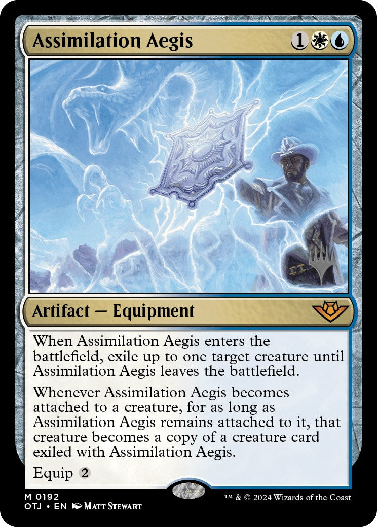 Assimilation Aegis (Promo Pack) [Outlaws of Thunder Junction Promos] | Exor Games Summserside