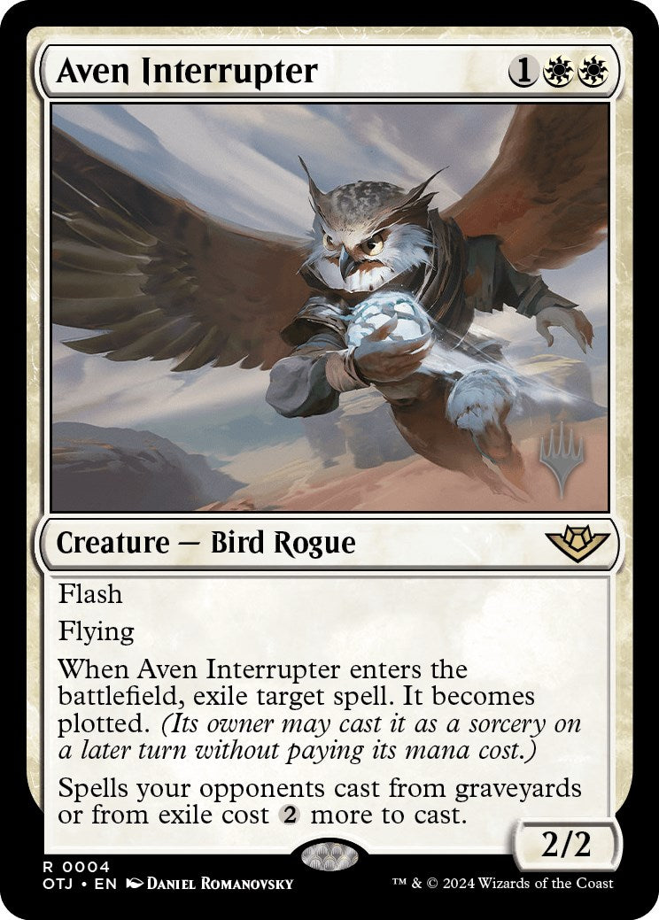 Aven Interrupter (Promo Pack) [Outlaws of Thunder Junction Promos] | Exor Games Summserside