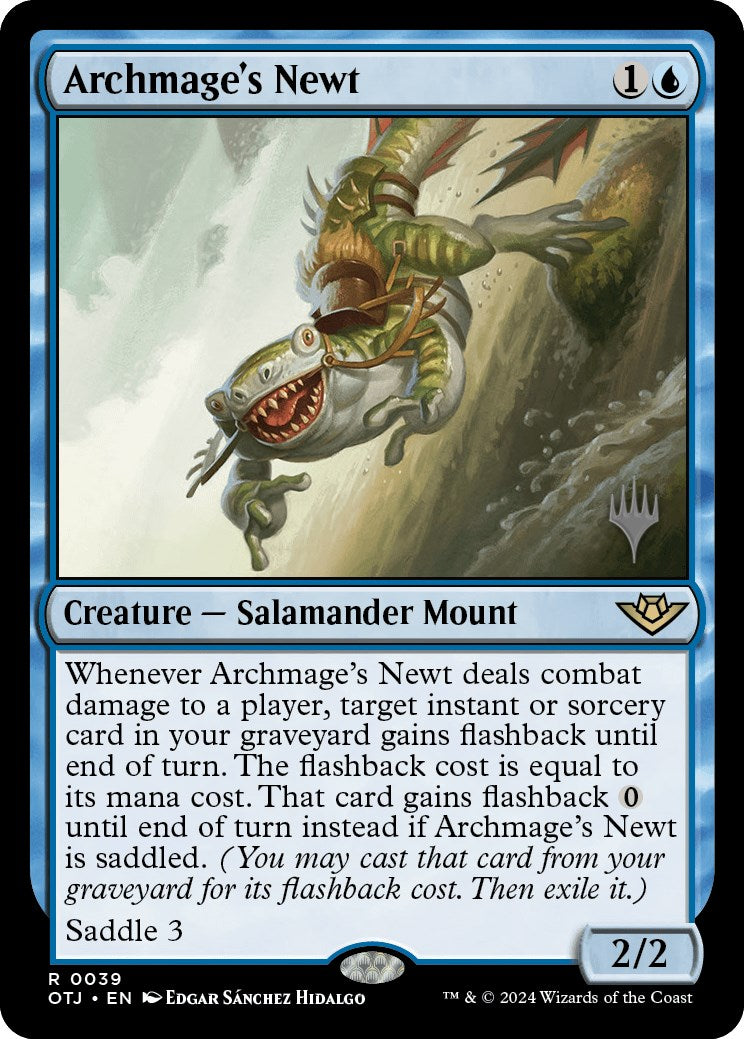 Archmage's Newt (Promo Pack) [Outlaws of Thunder Junction Promos] | Exor Games Summserside