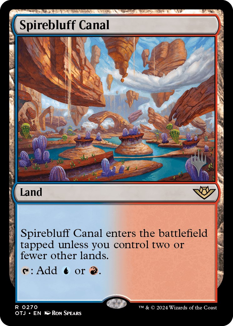 Spirebluff Canal (Promo Pack) [Outlaws of Thunder Junction Promos] | Exor Games Summserside