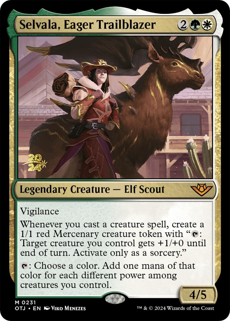 Selvala, Eager Trailblazer [Outlaws of Thunder Junction Prerelease Promos] | Exor Games Summserside