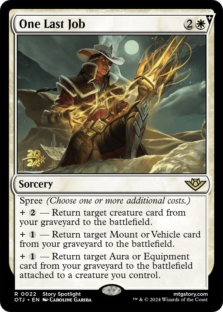 One Last Job [Outlaws of Thunder Junction Prerelease Promos] | Exor Games Summserside