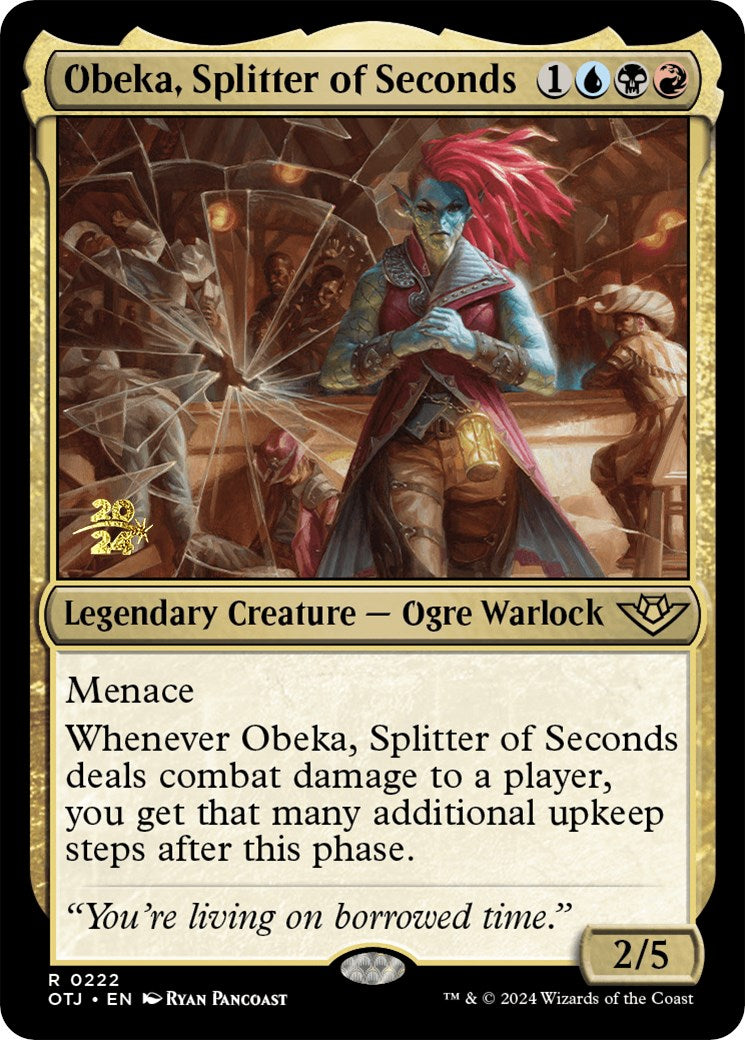 Obeka, Splitter of Seconds [Outlaws of Thunder Junction Prerelease Promos] | Exor Games Summserside