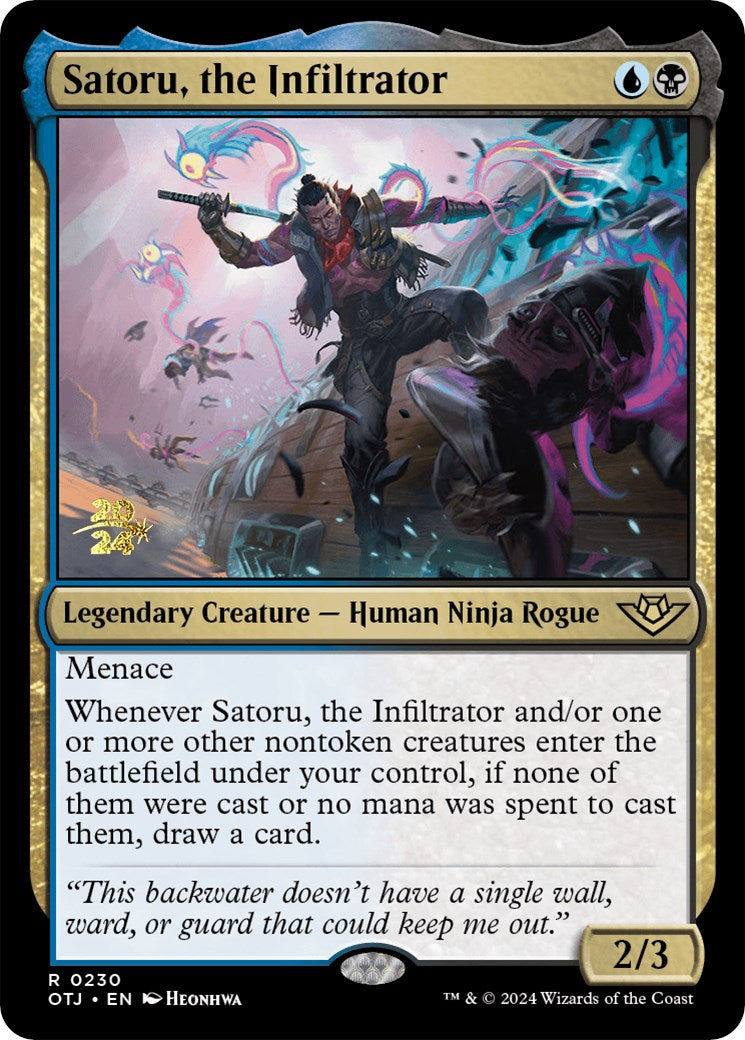 Satoru, the Infiltrator [Outlaws of Thunder Junction Prerelease Promos] | Exor Games Summserside