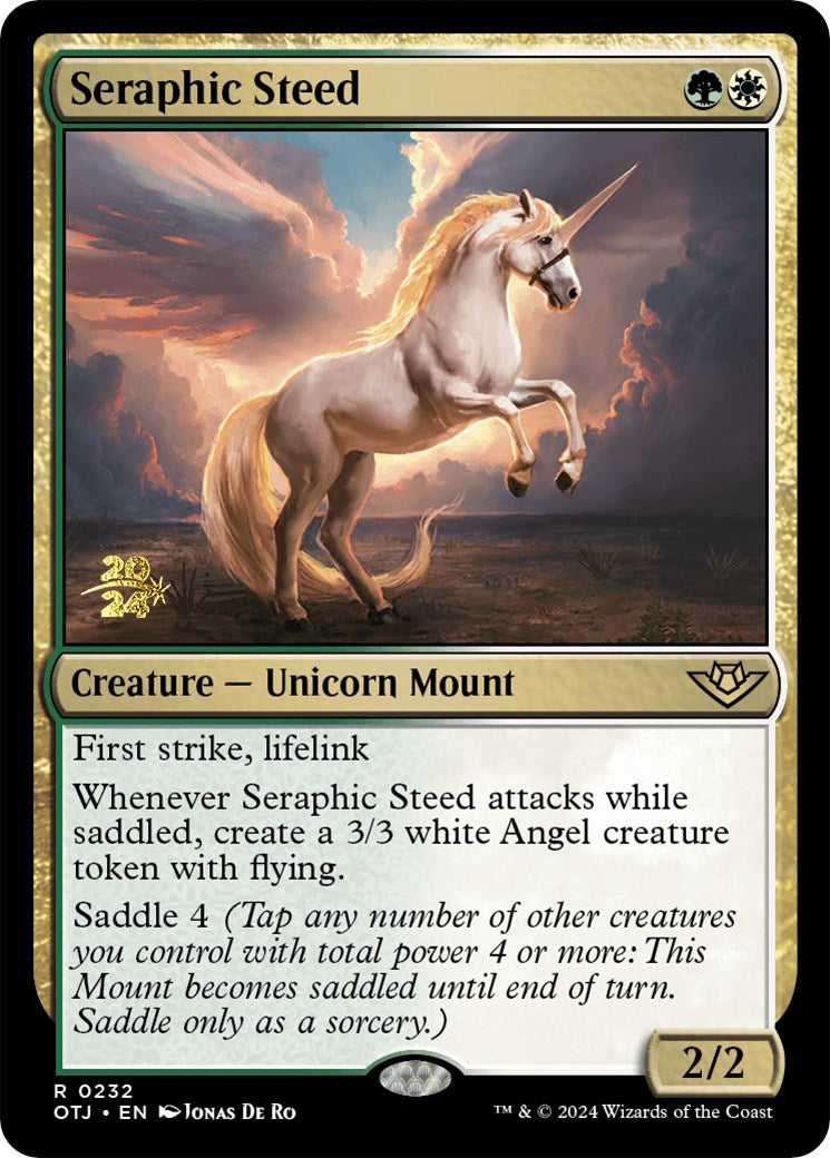 Seraphic Steed [Outlaws of Thunder Junction Prerelease Promos] | Exor Games Summserside