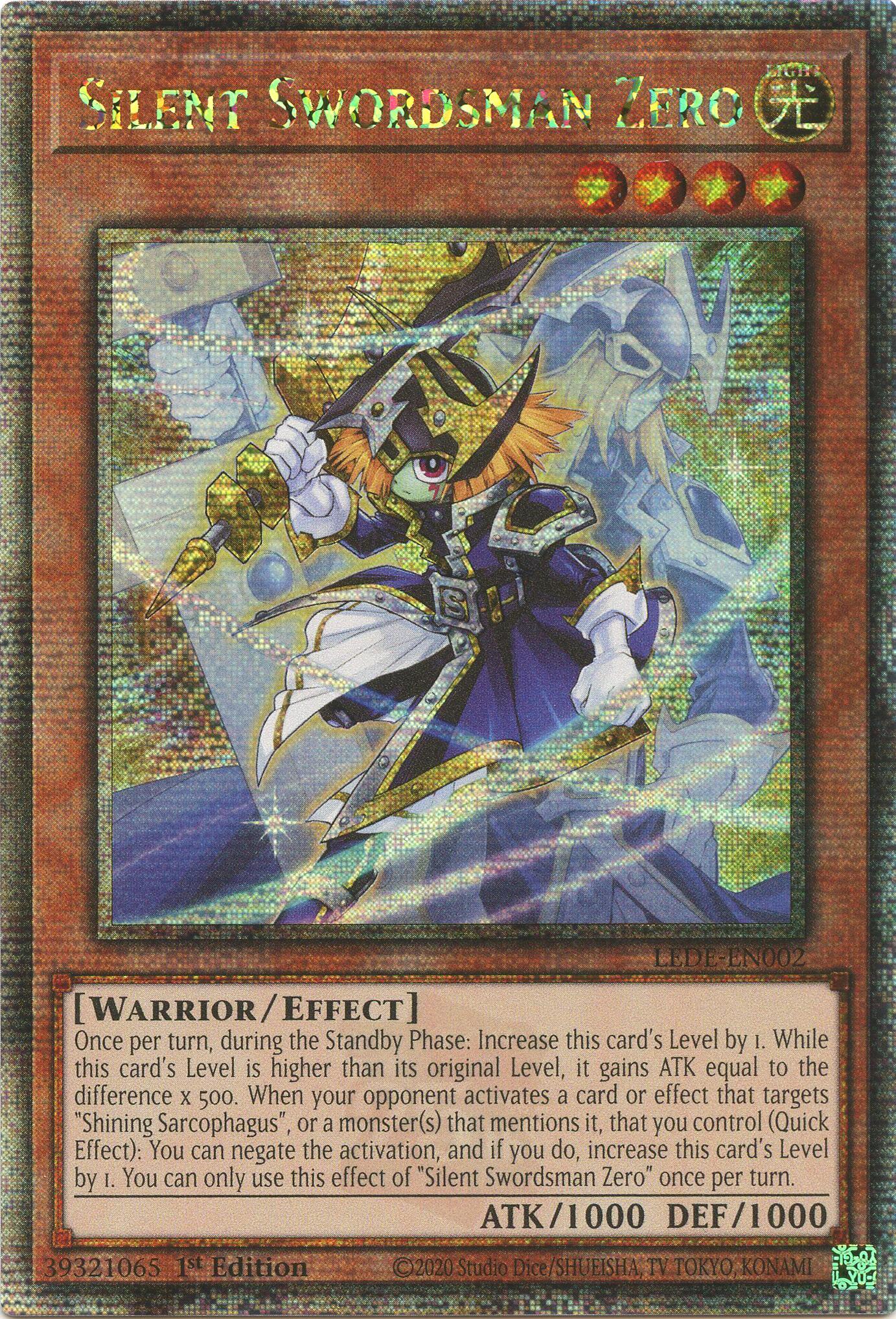Silent Swordsman Zero [LEDE-EN002] Quarter Century Secret Rare | Exor Games Summserside