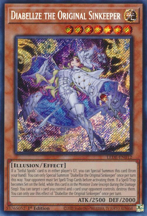 Diabellze the Original Sinkeeper [LEDE-EN012] Secret Rare | Exor Games Summserside