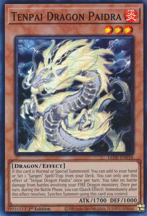 Tenpai Dragon Paidra [LEDE-EN016] Super Rare | Exor Games Summserside