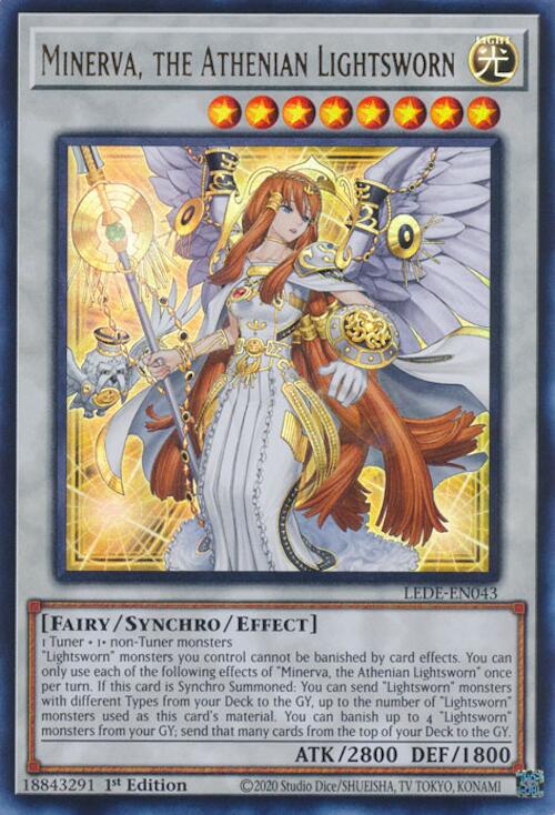 Minerva, the Athenian Lightsworn [LEDE-EN043] Ultra Rare | Exor Games Summserside