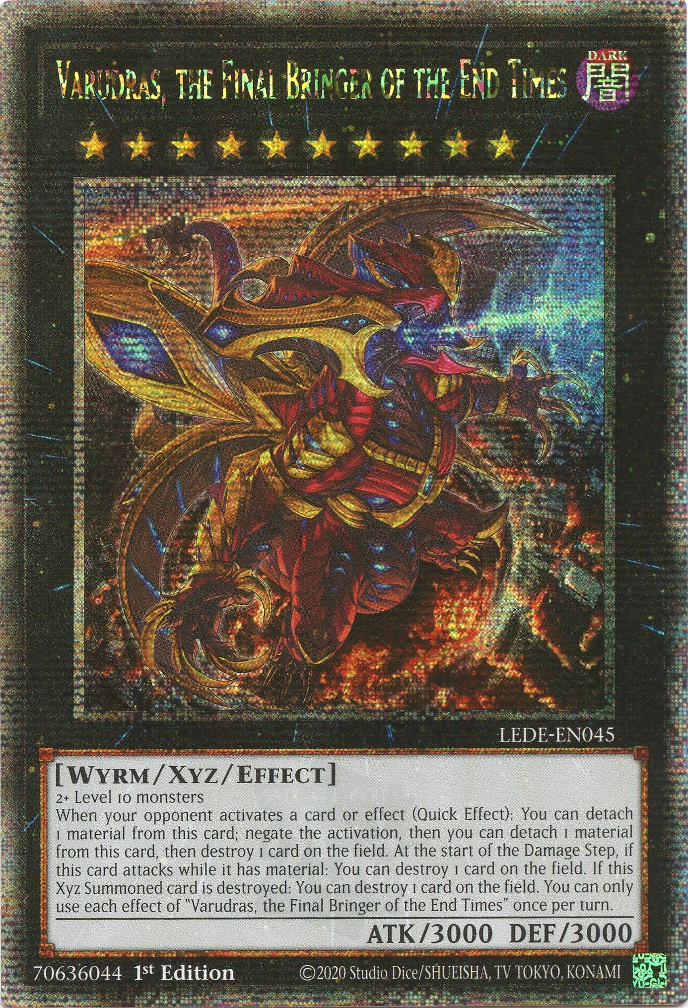 Varudras, the Final Bringer of the End Times (Quarter Century Secret Rare) [LEDE-EN045] Quarter Century Secret Rare | Exor Games Summserside