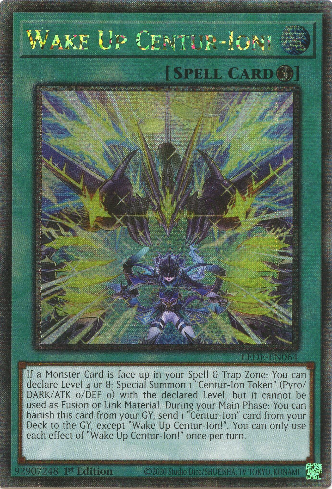 Wake Up Centur-Ion! (Quarter Century Secret Rare) [LEDE-EN064] Quarter Century Secret Rare | Exor Games Summserside