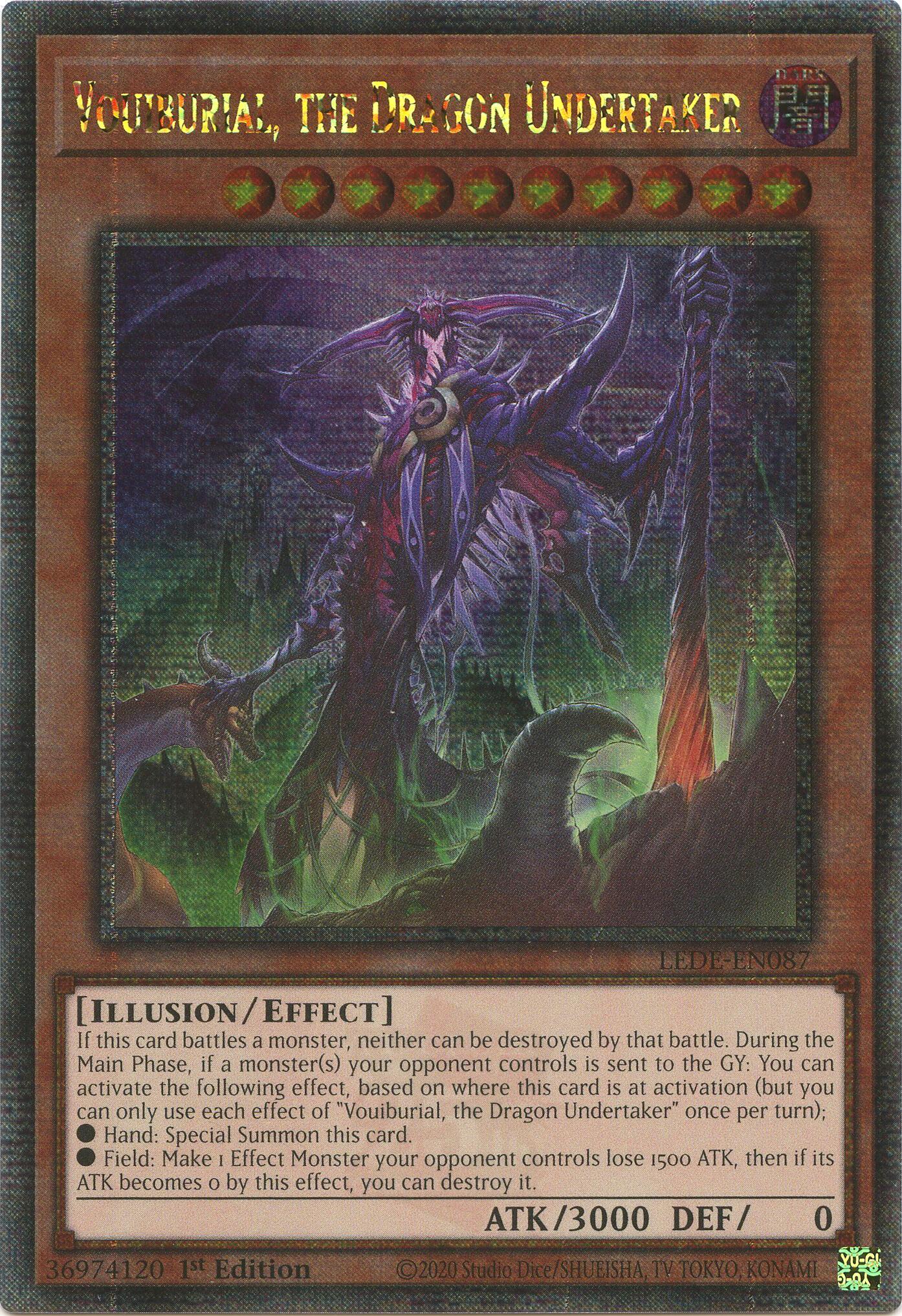 Vouiburial, the Dragon Undertaker (Quarter Century Secret Rare) [LEDE-EN087] Quarter Century Secret Rare | Exor Games Summserside