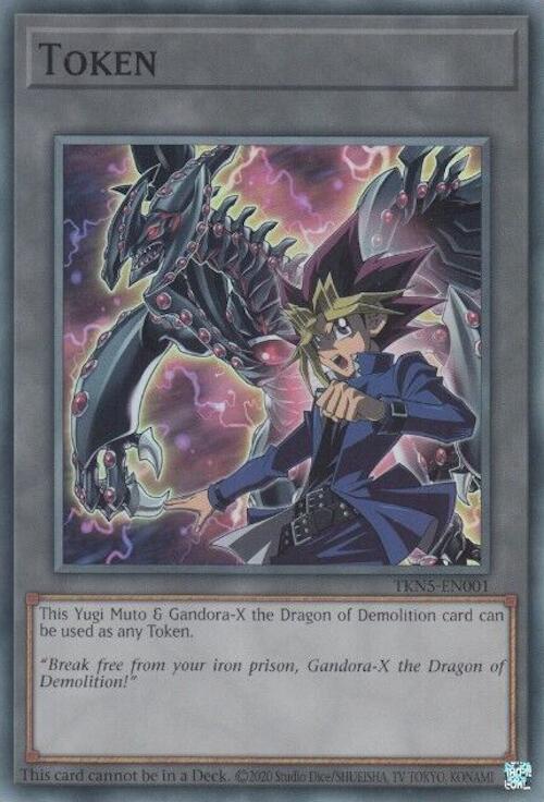 Token: Yugi Muto and Gandora-X the Dragon of Demolition [TKN5-EN001] Super Rare | Exor Games Summserside