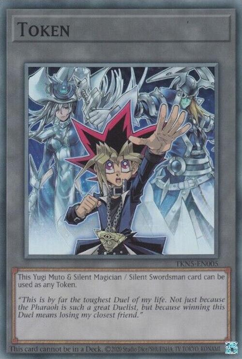 Token: Yugi Muto and Silent Magician and Silent Swordsman [TKN5-EN005] Super Rare | Exor Games Summserside