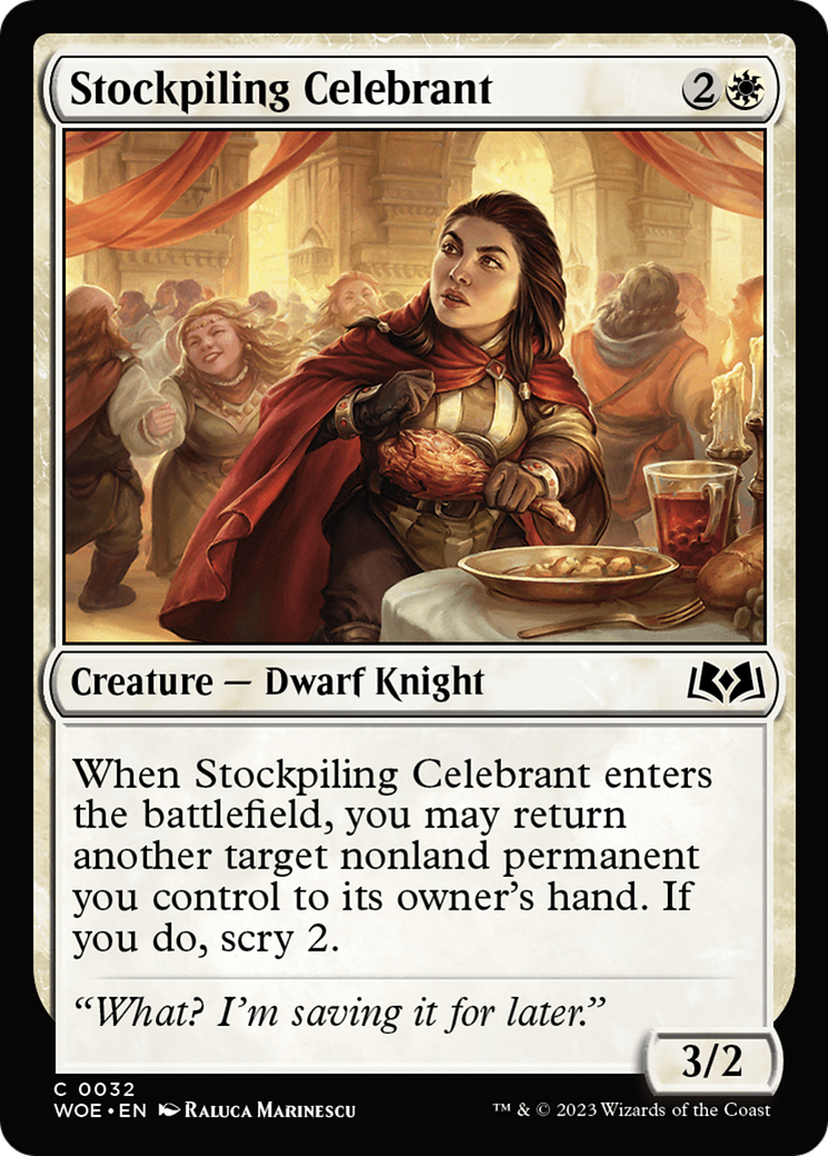 Stockpiling Celebrant [Wilds of Eldraine] | Exor Games Summserside