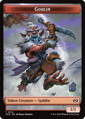 Goblin // Warrior Double-Sided Token [Tarkir: Dragonstorm Tokens] | Exor Games Summserside