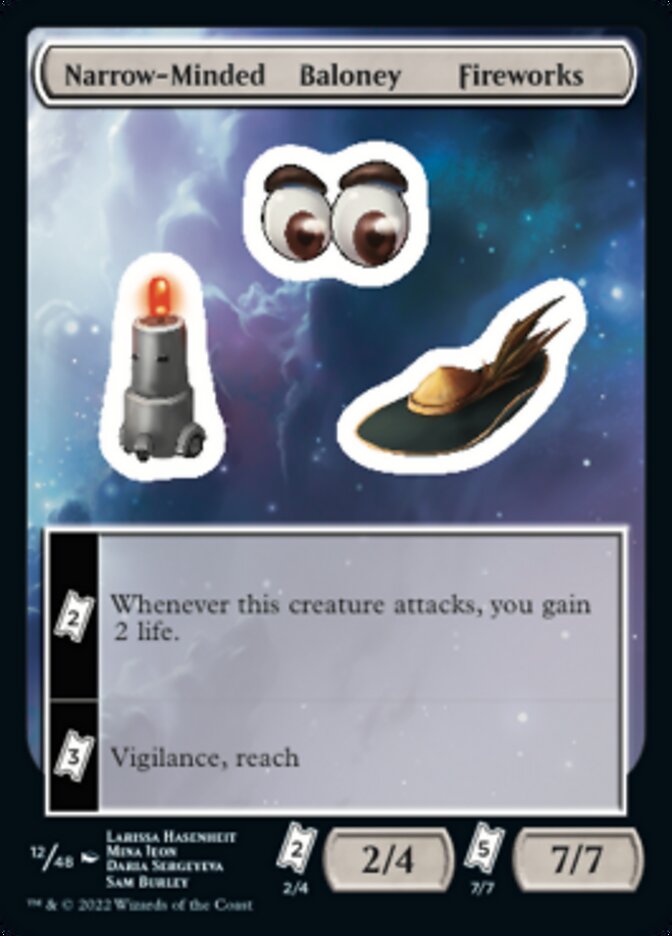 Narrow-Minded Baloney Fireworks [Unfinity Stickers] | Exor Games Summserside