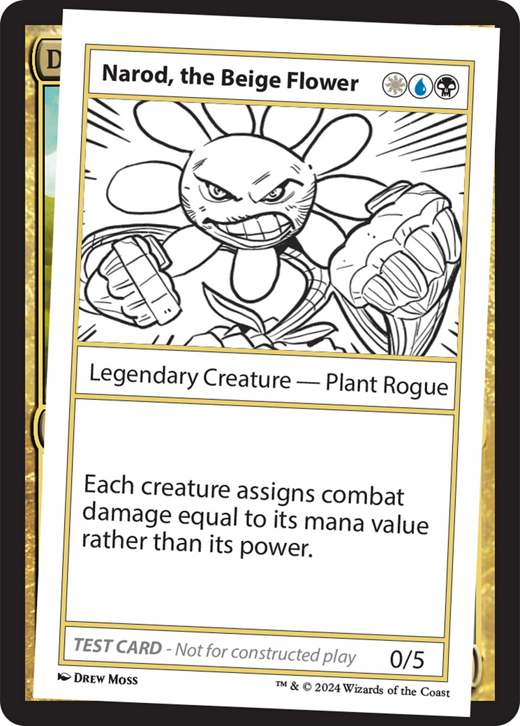 Narod, the Beige Flower [Mystery Booster 2 Playtest Cards] | Exor Games Summserside