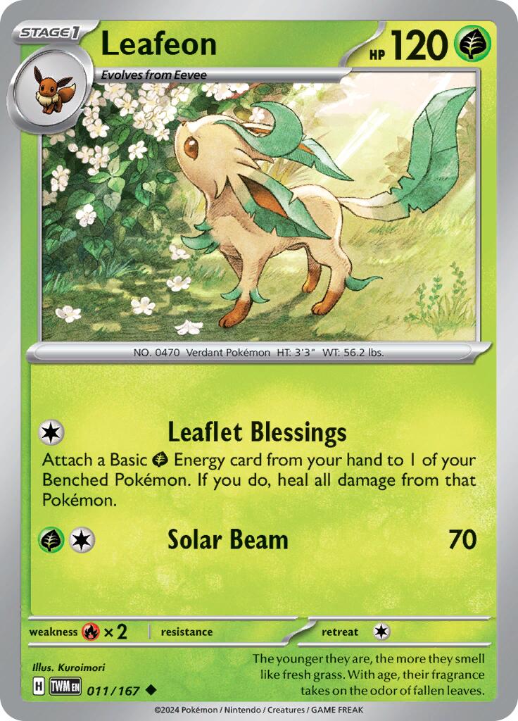 Leafeon (011/167) [Scarlet & Violet: Twilight Masquerade] | Exor Games Summserside