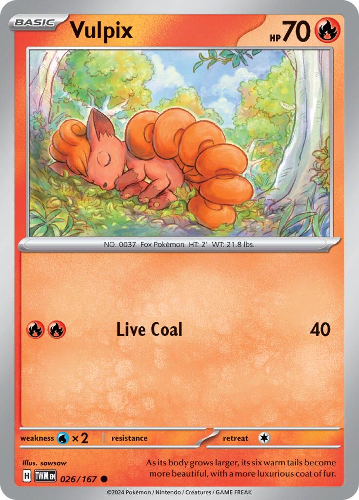 Vulpix (026/167) [Scarlet & Violet: Twilight Masquerade] | Exor Games Summserside