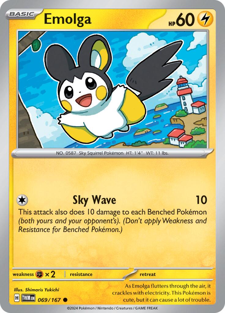 Emolga (069/167) [Scarlet & Violet: Twilight Masquerade] | Exor Games Summserside