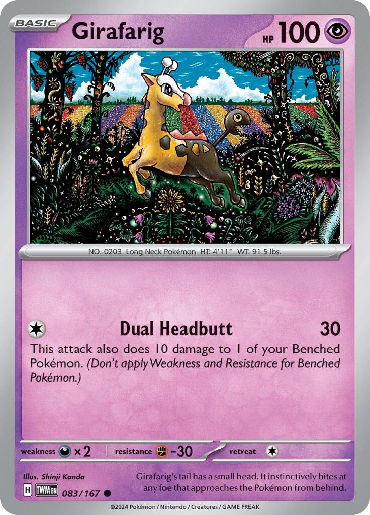 Girafarig (083/167) [Scarlet & Violet: Twilight Masquerade] | Exor Games Summserside