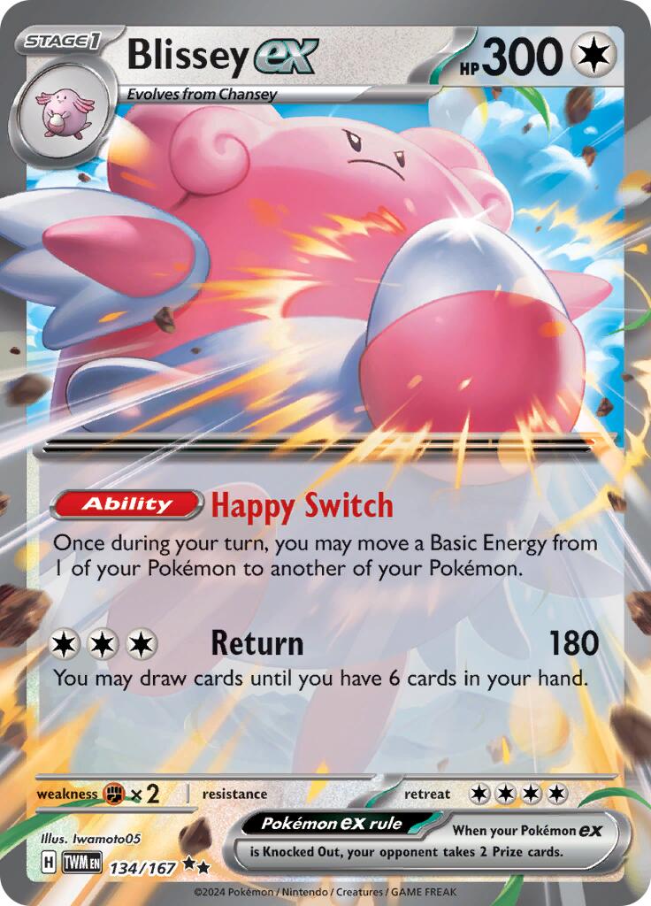 Blissey ex (134/167) [Scarlet & Violet: Twilight Masquerade] | Exor Games Summserside