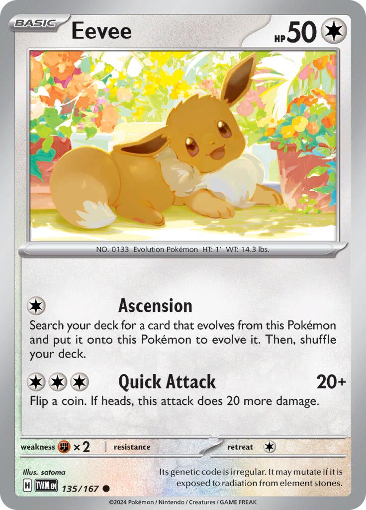 Eevee (135/167) [Scarlet & Violet: Twilight Masquerade] | Exor Games Summserside