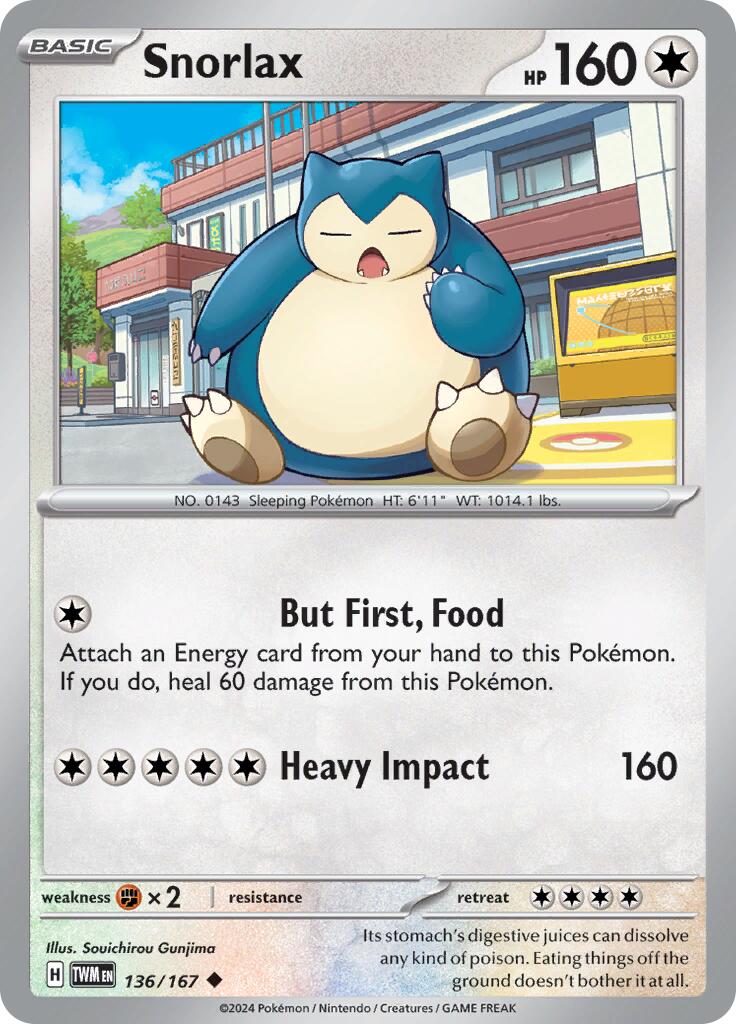 Snorlax (136/167) [Scarlet & Violet: Twilight Masquerade] | Exor Games Summserside