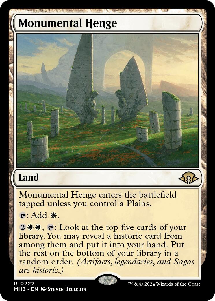 Monumental Henge [Modern Horizons 3] | Exor Games Summserside